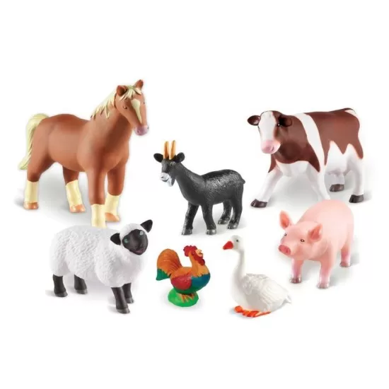 Set 7 figurine Learning Resources - Animalute de la ferma Set 7 figurine Learning Resources - Animalute de la ferma
