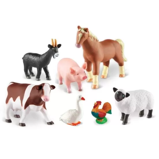 Set 7 figurine Learning Resources - Animalute de la ferma Set 7 figurine Learning Resources - Animalute de la ferma