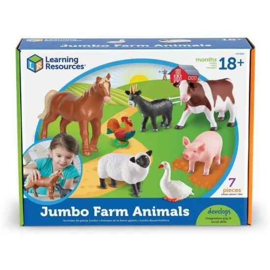 Set 7 figurine Learning Resources - Animalute de la ferma Set 7 figurine Learning Resources - Animalute de la ferma