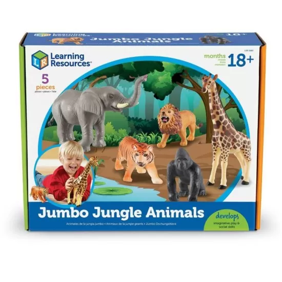 Set 5 figurine Learning Resources - Animalute din jungla Set 5 figurine Learning Resources - Animalute din jungla