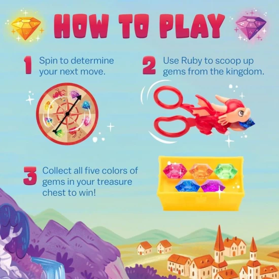 Joc de societate interactiv - Dragonul Ruby si Cursa Diamantelor