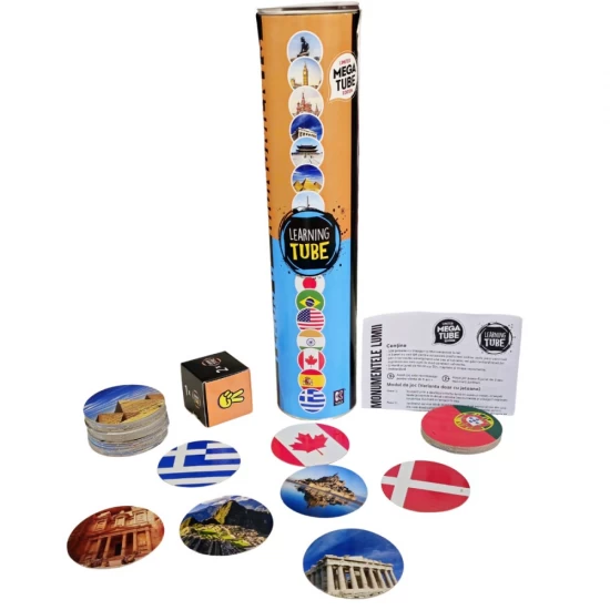 Joc Learning Tube - Steaguri si monumentele lumii Joc Learning Tube - Steaguri si monumentele lumii