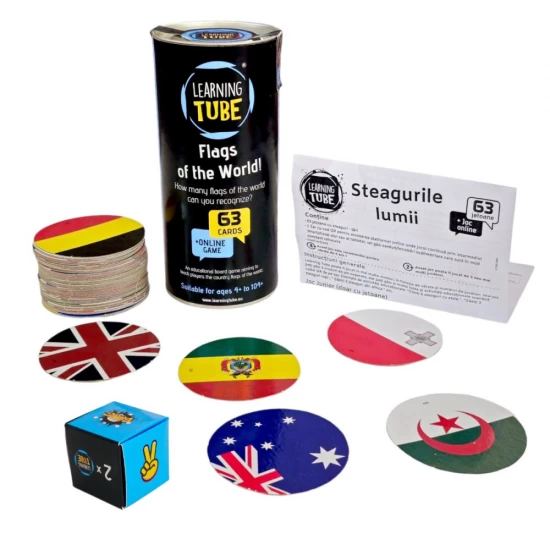 Joc Learning Tube - Steagurile lumii Joc Learning Tube - Steagurile lumii