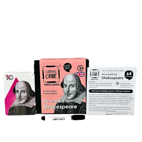 Joc lingvistic Learning Cube - Pe urmele lui Shakespeare Joc lingvistic Learning Cube - Pe urmele lui Shakespeare