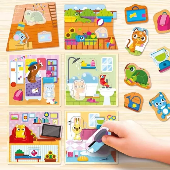 Joc Montessori - Casuta animalutelor Joc Montessori - Casuta animalutelor