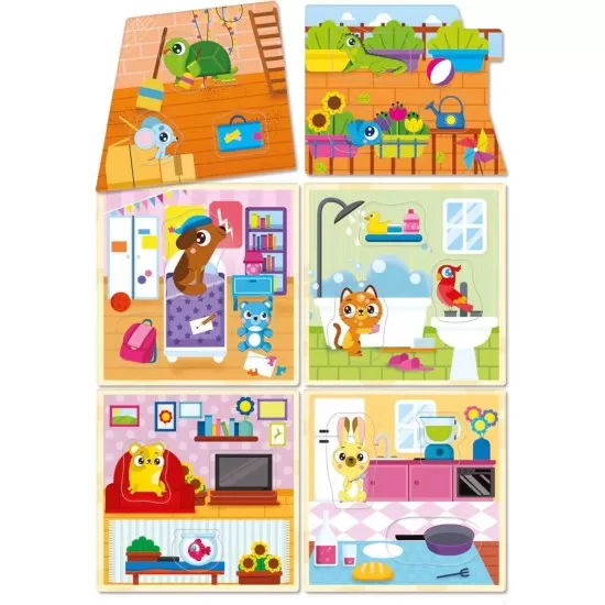 Joc Montessori - Casuta animalutelor Joc Montessori - Casuta animalutelor
