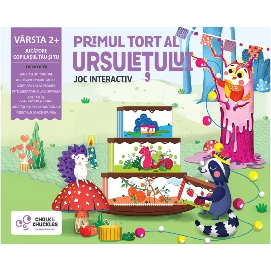 Joc educativ - Primul tort al ursuletului Joc educativ - Primul tort al ursuletului