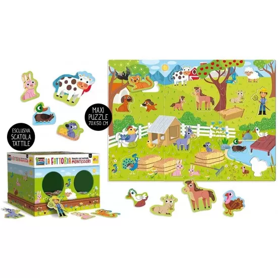 Joc tactil Montessori -  Ferma
