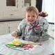 Kit hranire - Baveta si tava Fructe Vesele Kit hranire - Baveta si tava Fructe Vesele