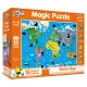 Magic Puzzle - Harta lumii 50 piese Magic Puzzle - Harta lumii 50 piese