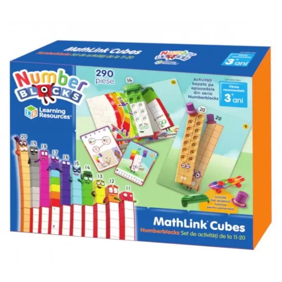 Set de activitati de la 11 - 20 MathLink Cubes Numberblocks in limba romana Set de activitati de la 11 - 20 MathLink Cubes Numberblocks in limba romana