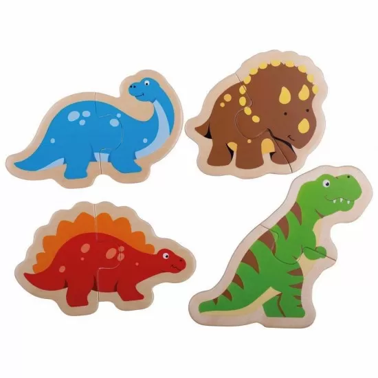 Puzzle din lemn - Dinozauri Puzzle din lemn - Dinozauri