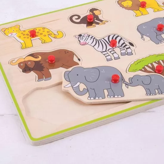 Puzzle din lemn incastru - Safari Puzzle din lemn incastru - Safari