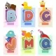 Puzzle din lemn - Litere si animalute Puzzle din lemn - Litere si animalute