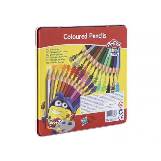 Set 24 creioane colorate in cutie metalica Set 24 creioane colorate in cutie metalica