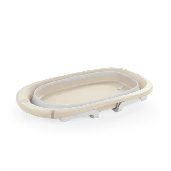 Set pentru baie 3 in 1 cu cadita pliabila - Bej
