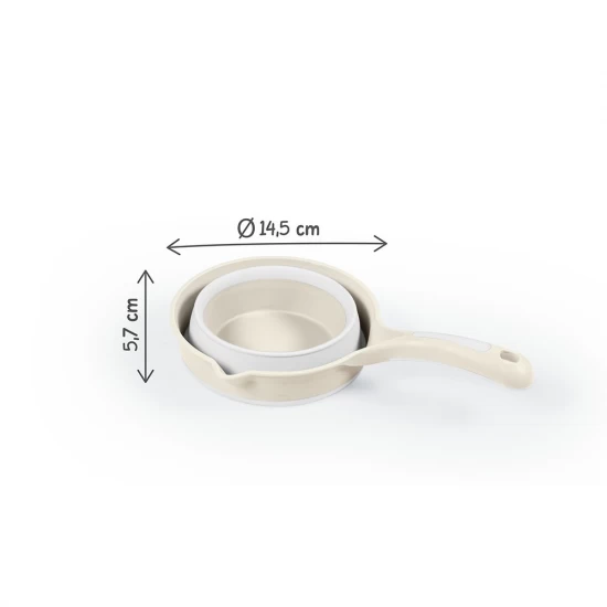 Set pentru baie 3 in 1 cu cadita pliabila - Bej