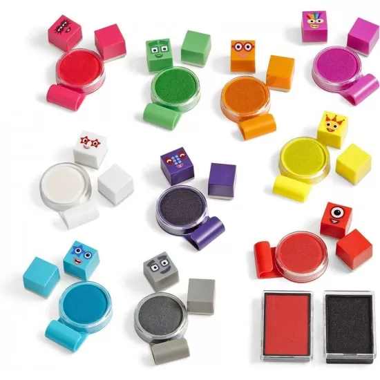 Set activitati cu stampile Numberblocks Set activitati cu stampile Numberblocks