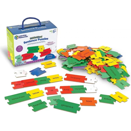 Set activitati educative - Puzzle cu propozitii in limba engleza