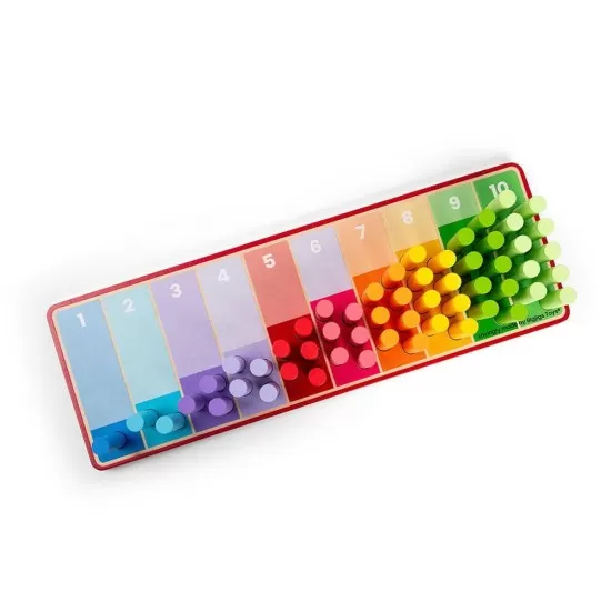 Set betisoare din lemn pentru numarat - Curcubeu Set betisoare din lemn pentru numarat - Curcubeu