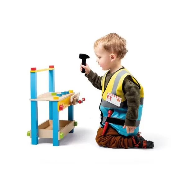 Set costum si accesorii constructor pentru copii Set costum si accesorii constructor pentru copii
