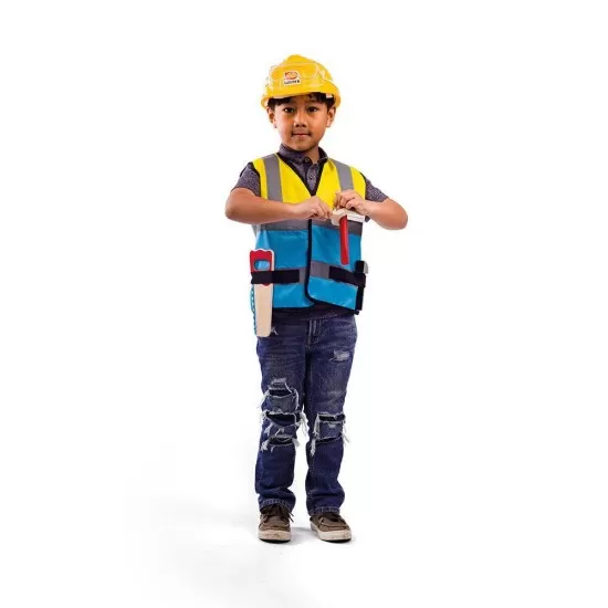 Set costum si accesorii constructor pentru copii Set costum si accesorii constructor pentru copii
