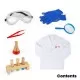 Set costum si accesorii de laborator pentru copii Set costum si accesorii de laborator pentru copii