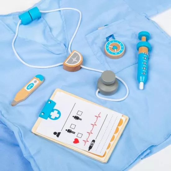 Set costum si accesorii doctor pentru copii Set costum si accesorii doctor pentru copii