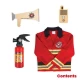 Set costum si accesorii pompier pentru copii Set costum si accesorii pompier pentru copii