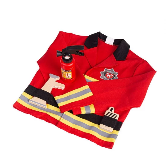 Set costum si accesorii pompier pentru copii Set costum si accesorii pompier pentru copii