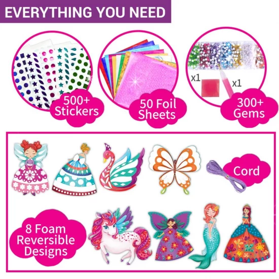 Set creativ 3 in 1 - Magie sclipitoare Set creativ 3 in 1 - Magie sclipitoare