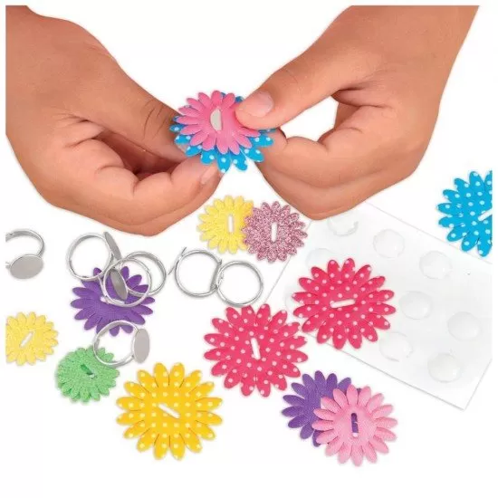 Set creativ - Inele cu floricele Set creativ - Inele cu floricele