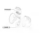 Set Cupe Hands Free (24 mm) Set Cupe Hands Free (24 mm)