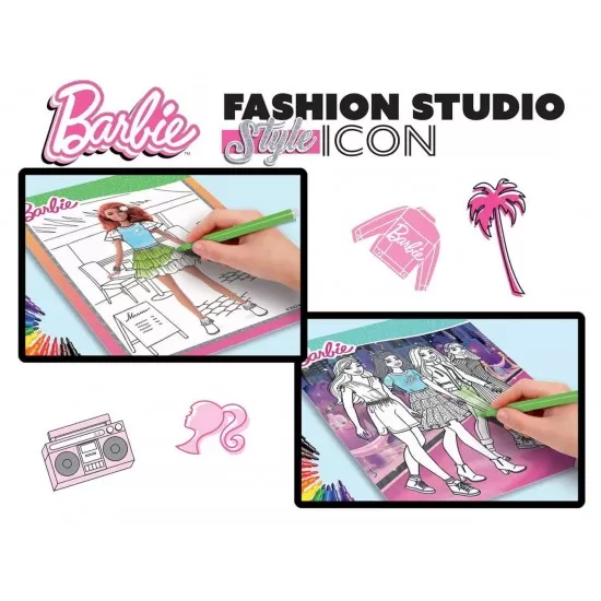 Set de colorat cu activitati Barbie - Fashion Icon