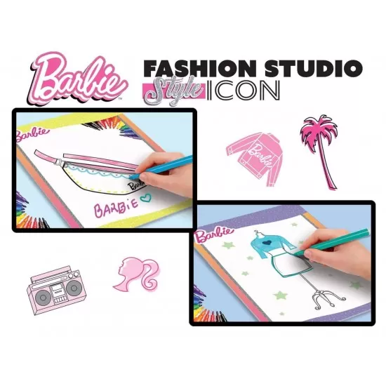 Set de colorat cu activitati Barbie - Fashion Icon