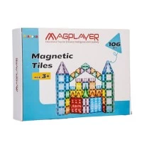 Set de constructie magnetic 3D 106 piese