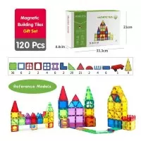 Set de constructie magnetic 3D - 120 piese