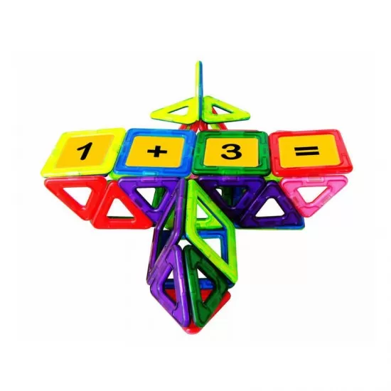 Set de constructie magnetic - 83 piese Set de constructie magnetic - 83 piese