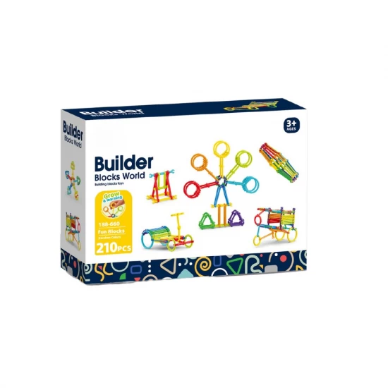 Set de constructie STEAM - Micutul inginer 210 piese
