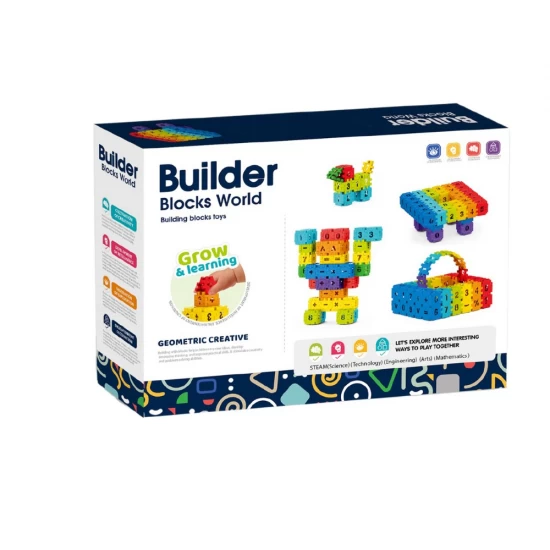 Set de constructie STEAM - Micutul matematician 200 piese Set de constructie STEAM - Micutul matematician 200 piese