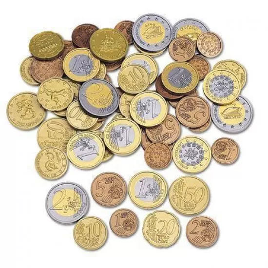 Set de monede de jucarie Euro Set de monede de jucarie Euro