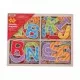 Set litere magnetice de tipar - 49 piese Set litere magnetice de tipar - 49 piese