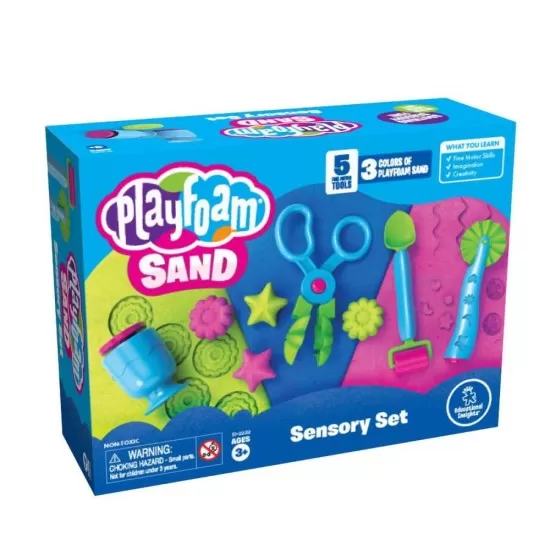 Set nisip kinetic cu accesorii - Playfoam Set nisip kinetic cu accesorii - Playfoam