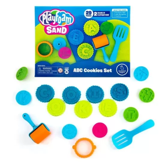 Set nisip kinetic prajiturele ABC - Playfoam™ Set nisip kinetic prajiturele ABC - Playfoam™