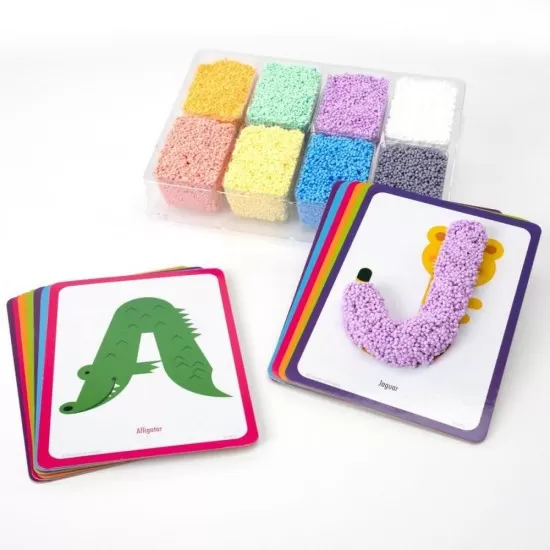 Spuma de modelat Playfoam - Invatam alfabetul Spuma de modelat Playfoam - Invatam alfabetul