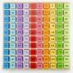 Tabla cu 100 de numere colorate
