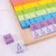 Joc educativ - Tablita din lemn cu fractii Joc educativ - Tablita din lemn cu fractii