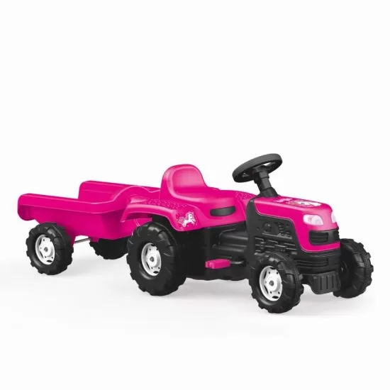 Tractor cu pedale si remorca Unicorn Dolu Tractor cu pedale si remorca Unicorn Dolu
