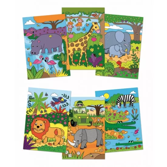 Carte de colorat Safari Water Magic Carte de colorat Safari Water Magic