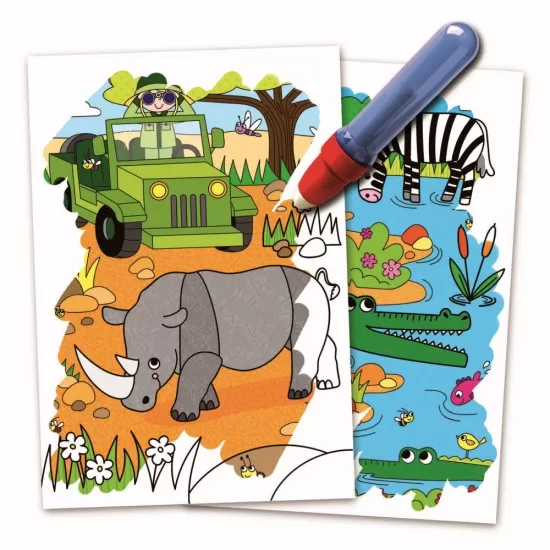 Carte de colorat Safari Water Magic Carte de colorat Safari Water Magic